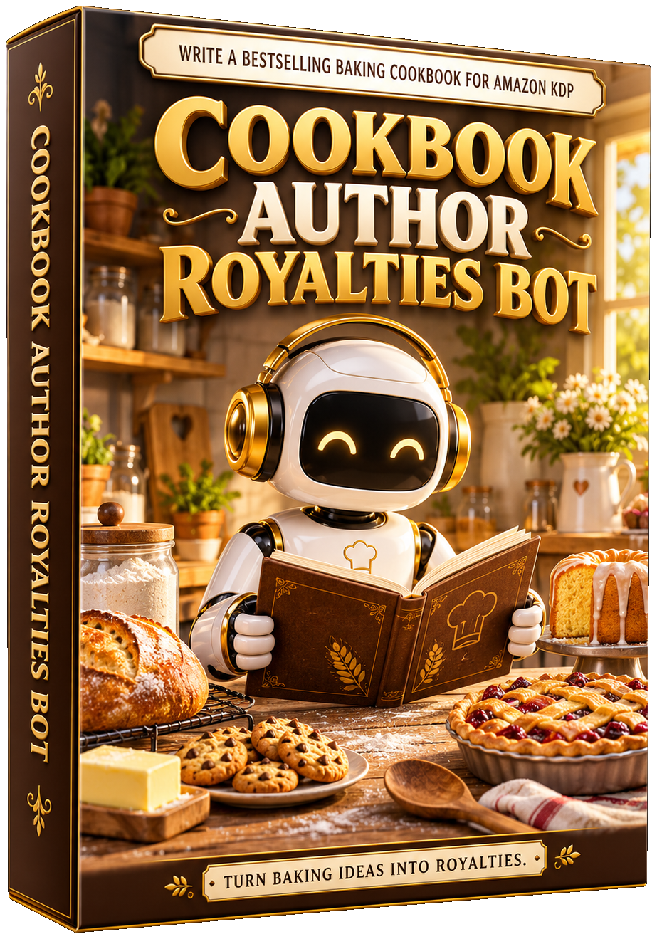 Cookbook Author Royalties Bot 3D box art